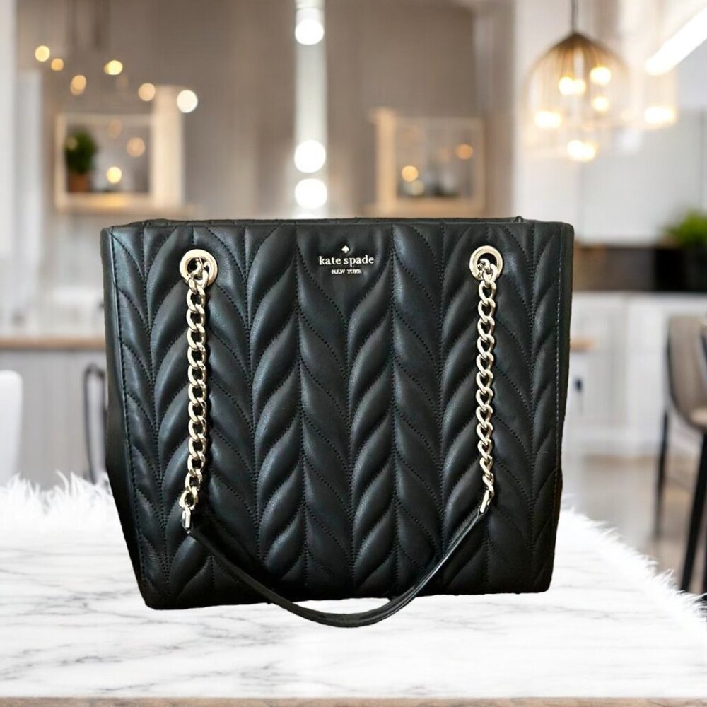 Kate Spade Black Leather Briar Lane Quilted Willis